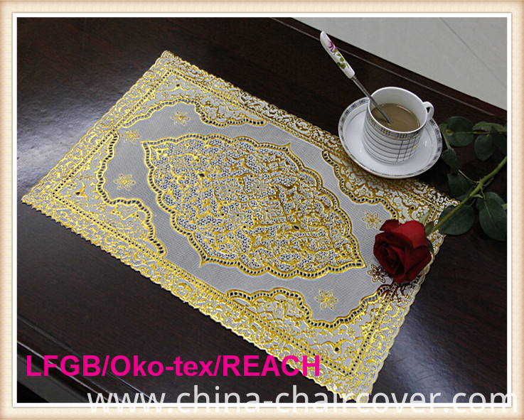 PVC Gold & Silver Plastic Table Mat